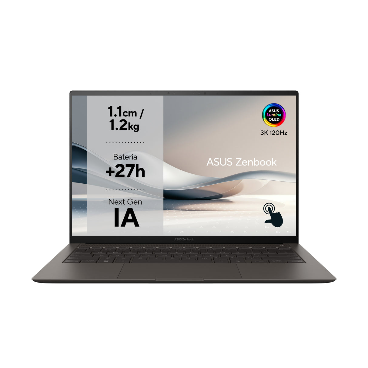 Portátil Asus Zenbook S 14 Oled Ux5406sa-Pz334w Intel Core Ultra 7-258v 32gb 1tb Ssd 14' Win11