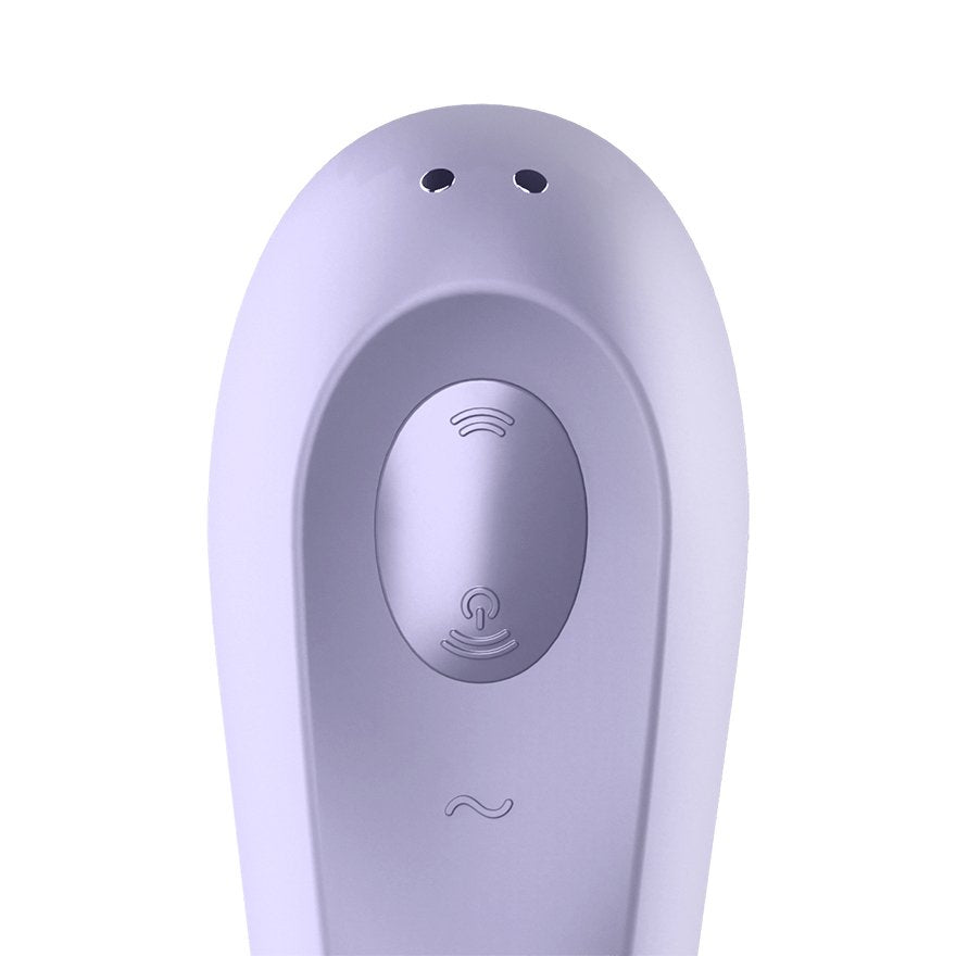 Dual Pleasure App Vibrador Y Succionador De Aire Pulsado Recargable Mauve