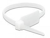 Delock Cablebinder Mit Beschriftungsfeld L 190 X B 4,8 Mm Weiss 10 Stück