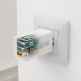 Hama Ladowarka Sieciowa Mini 100w Gan Pd/Qc 2x Usb-C, 1x Usb-A Biala