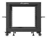 Armario Lanberg Abierto Rack 19" 9u 600x600 Ajustable Hasta 1100 Negro