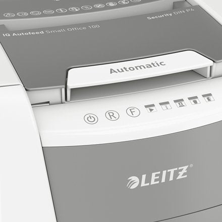Destructora De Documentos Leitz Iq 100 Autofee P4 / 4x28 / 100 Hojas / 34l / Klamm / Kred /