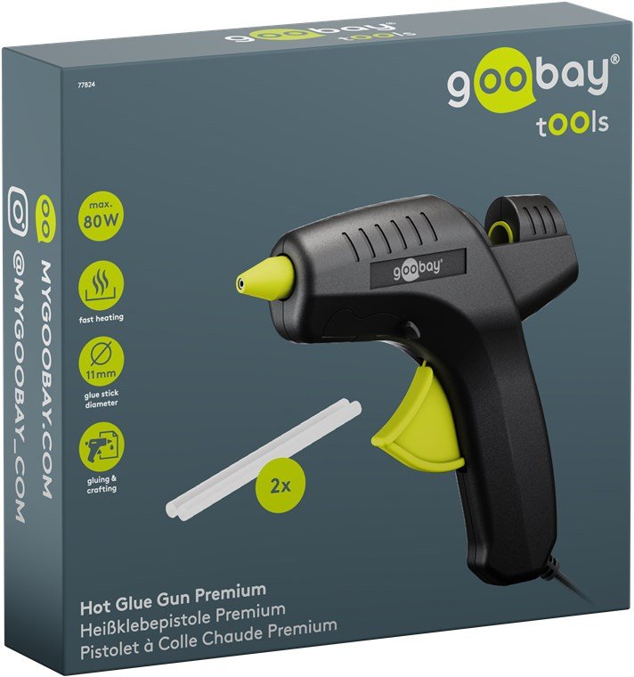 EAN 4040849778247 - Goobay 77824 pistola y lápiz de silicona caliente Pistola de cola termofusible Negro 80 W imagen 6