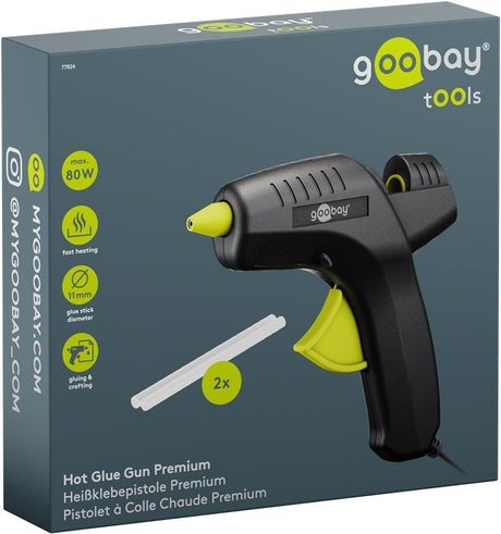 EAN 4040849778247 - Goobay 77824 pistola y lápiz de silicona caliente Pistola de cola termofusible Negro 80 W imagen 6