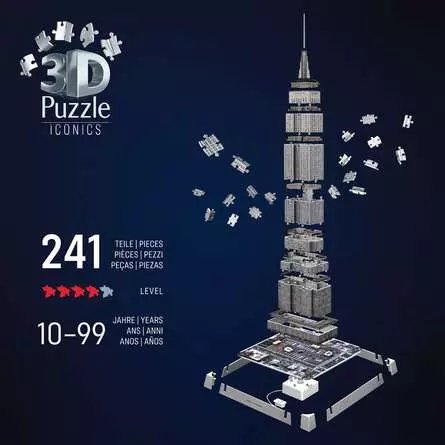 Ravensburger 3d Puzzle Iconics: Empire State Building - With Light 216 12008026