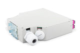 Caja De Fibra Óptica Para Carril Din, Mm-Om4, Montada, Con Adaptador Sc Y Pigtail