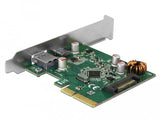 Delock Tarjeta Pci Expres Usb 3.1 A 1 X  Usb Externo Type-C +1xext. Usb Typ-A
