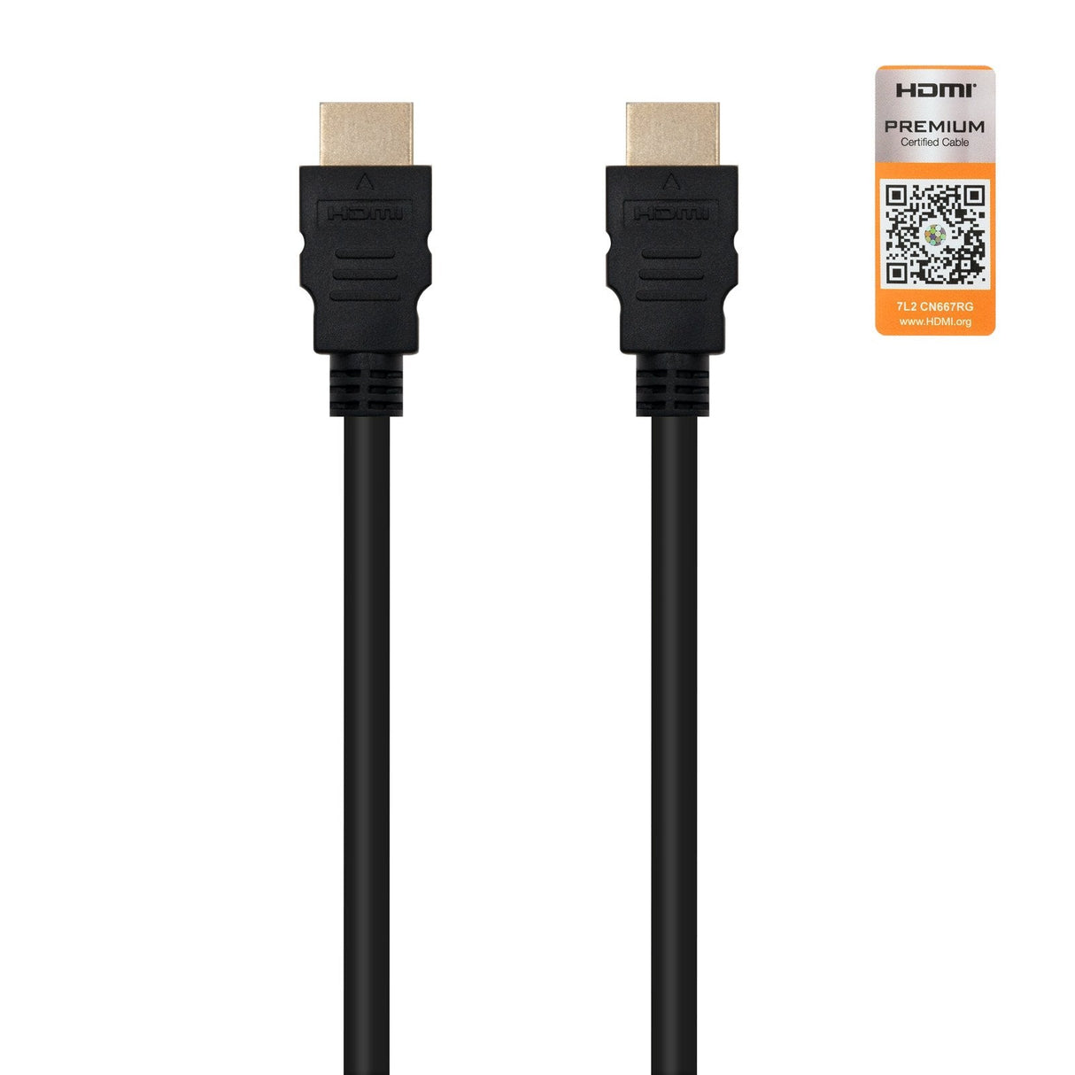Nanocable Cable Hdmi V2.0 Premiun Macho A Hdmi V2.0 Premiun Macho 1m - 4k@60hz 18gbps - Alta Velocidad - Negro