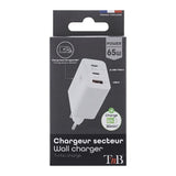 Tnb Cargador Gan Charger 2 Usb-C  Power Delivery + 1 Usb-A 65w - White