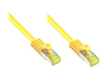 Goodconnections Rj45 Cable De Red Con Cat. 7 Cable A Granel Y Protector De Pestaña (), S Ftp, Pimf, Libre De Halógenos, 500mhz, Ofc, Amarillo, 10m,