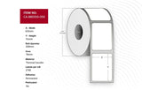 Label 102 X 51mm, Core 76mm,  Thermal Transfer, Polyester,