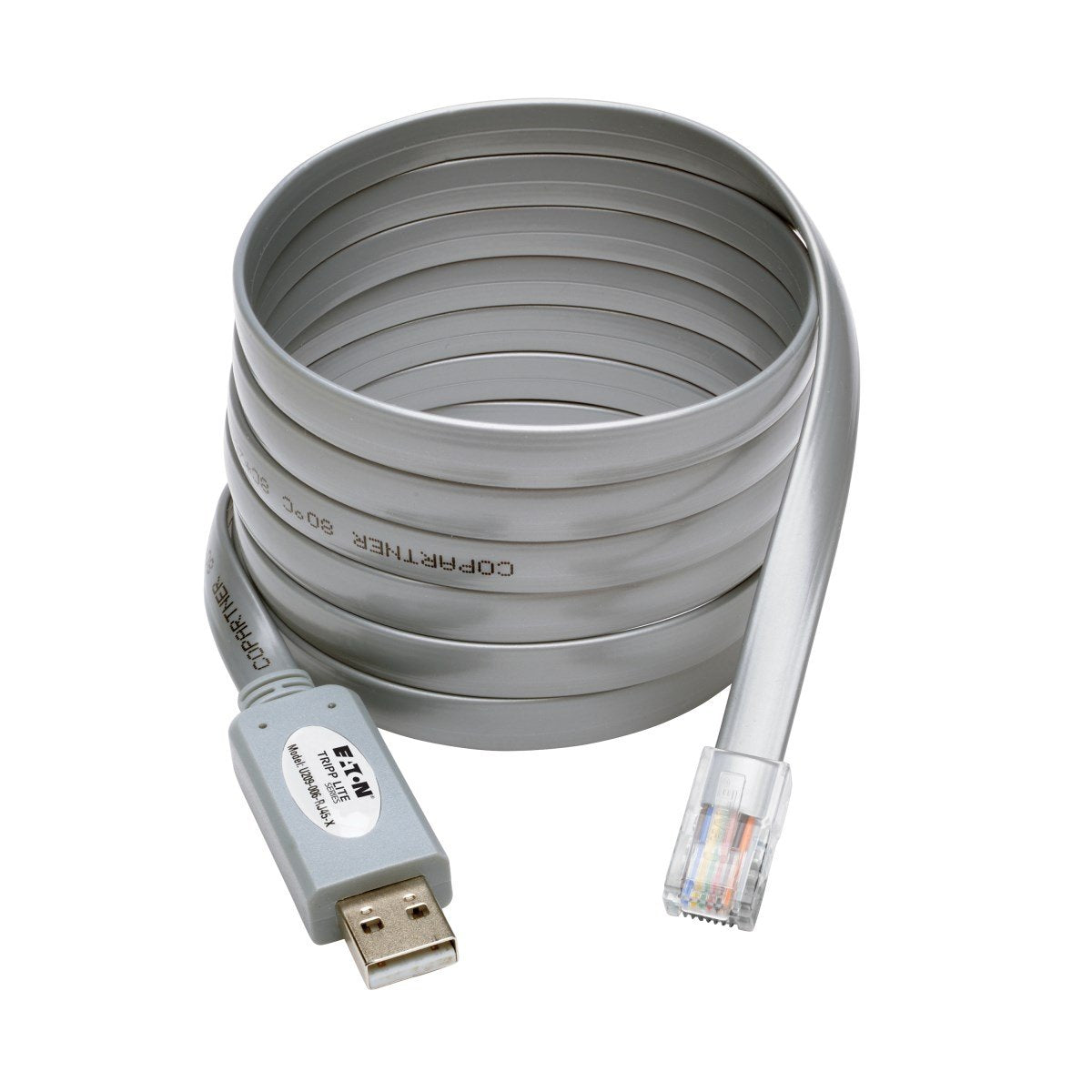 EAN 0037332190017 - Tripp Lite U209-006-RJ45-X cambiador de género para cable RJ-45 USB 2.0 Type-A Plata imagen 1