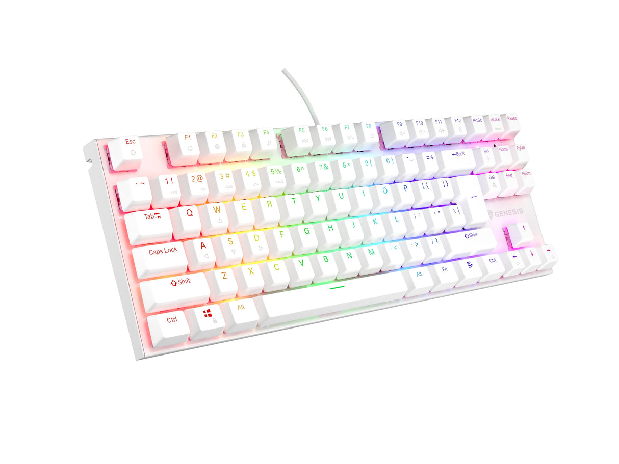 Genesis Thor 303 Tkl Rgb Biala Outemu Peach Silent