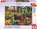 Schmidt Spiele Jeff Haynie: Casa De Jardín, Rompecabezas De 1000 Piezas 58632