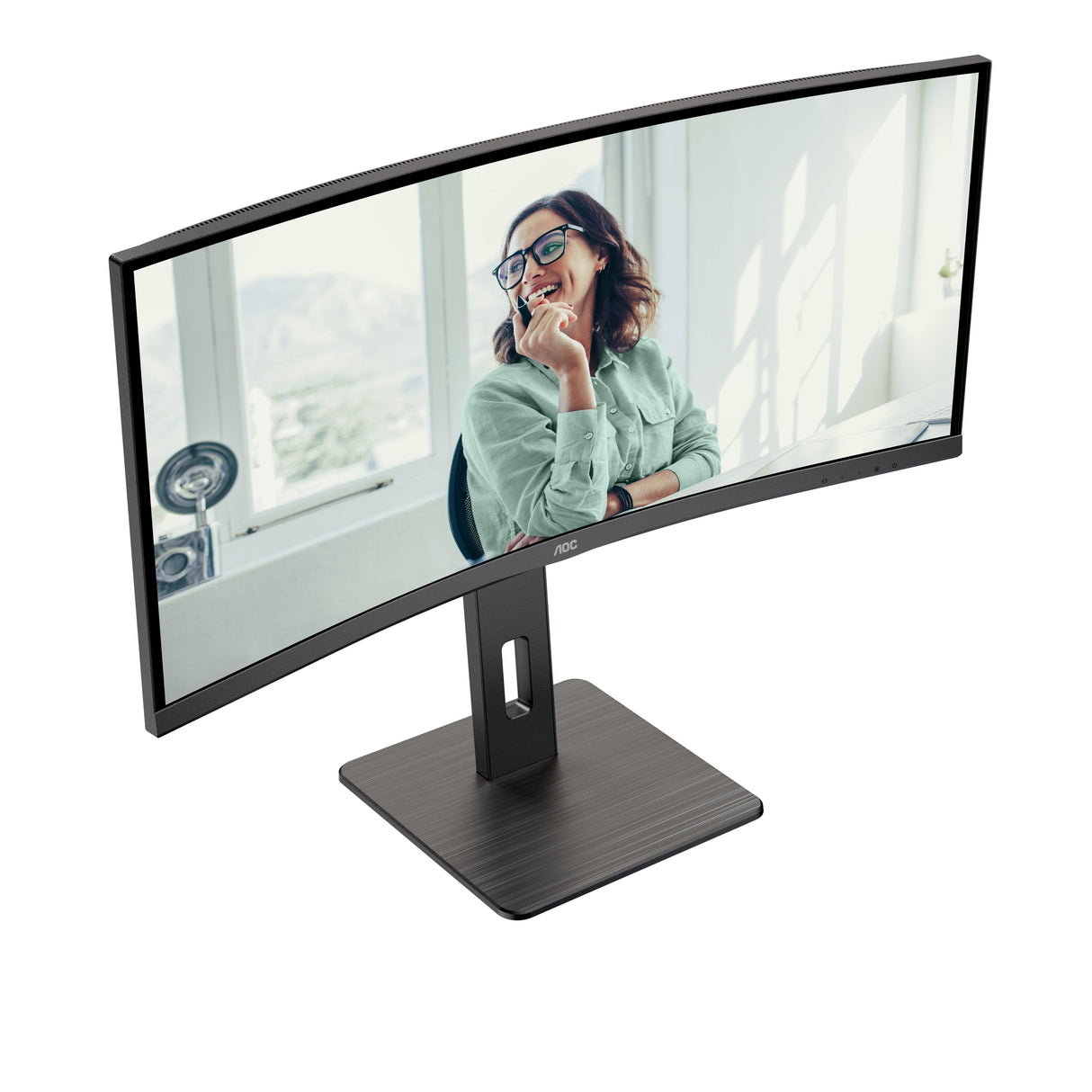 Monitor Aoc 86 0cm 34" Cu34p3cv 21:09 Hdmi+Dp+Usb-C Va Curved Retail