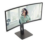 Monitor Aoc 86 0cm 34" Cu34p3cv 21:09 Hdmi+Dp+Usb-C Va Curved Retail
