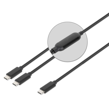 EAN 766623355810 - Manhattan 355810 cable USB 2 m USB C 2 x USB C Negro imagen 9