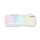 Pack Gaming Krom Kenta Teclado Rgb + Ratón + Alfombrilla + Auriculares Blanco