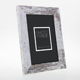 Marco De Madera Zep Nelson 6 18x24 Blanco/Marron V21186