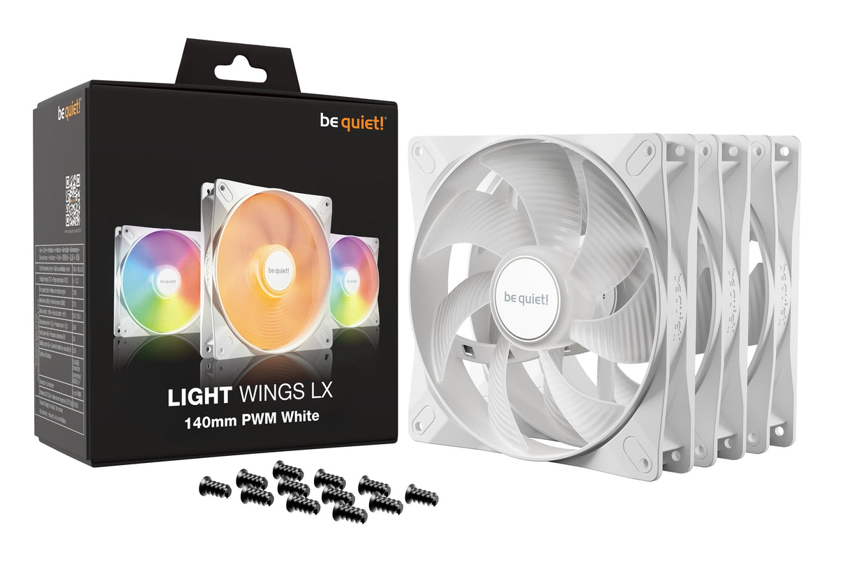 Ventilador 140mm Be Quiet! Light Wings Lx Pwm Blanco Triple-Pack