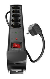 EAN 5901969439823 - Lanberg SP1-05F-0500-BK base múltiple 5 m 5 salidas AC Interior Negro imagen 2