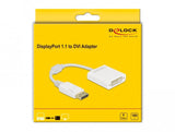 Delock Adaptador Displayport 1.1 Macho A Dvi Hembra Passiv Blanco