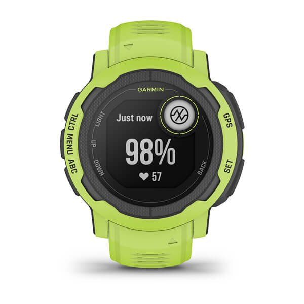 Smartwatch Garmin Instinct 2 Z Czujnikiem TäTna Hrm Elevate (Limonkowy / Limonkowy Pasek)