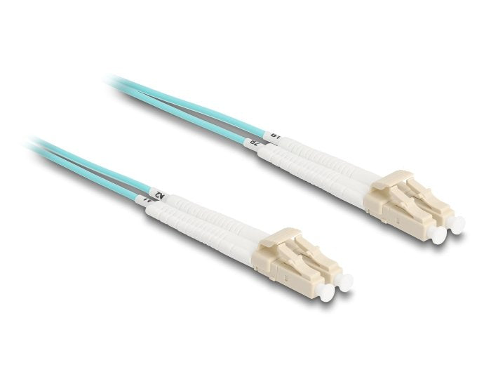 Delock Lwl Cable Lc Duplex A Lc Duplex Multimode Om3 Winkelbar 1 M