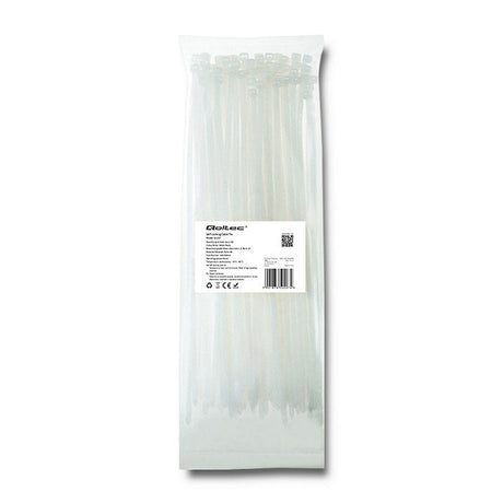 EAN 5901878522074 - Qoltec 52207 presilla Brida tipo escalera Nylon Blanco 100 pieza(s) imagen 1