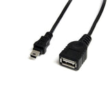 EAN 0065030842907 - StarTech.com USBMUSBFM1 cable USB 0,3 m Mini-USB B 0,48 Gbit/s Negro imagen 1