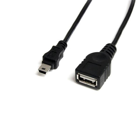 EAN 0065030842907 - StarTech.com USBMUSBFM1 cable USB 0,3 m Mini-USB B 0,48 Gbit/s Negro imagen 1