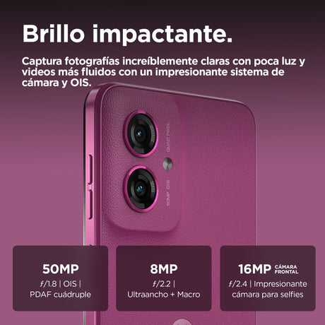 EAN 840023274879 - Motorola moto g55 5G 16,5 cm (6.49") SIM doble Android 14 USB Tipo C 8 GB 256 GB 5000 mAh Púrpura imagen 6