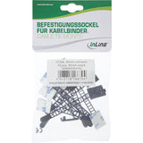 Abrazadera De Cable Ajustable Inline 64mm Negro 10uds