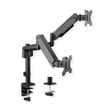 Dual Monitor Pole - Mount  Spring - Assisted Monitor Arm