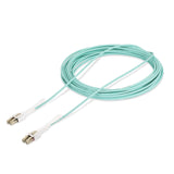 Startech.Com Cable De Fibra Óptica Multimodo Lc A Lc [Upc] Om4 De 10m - Con Pestillos - 50/125?M - Redes De 100g - Resistente A Los Dobleces - Low Insertion Loss - Lszh