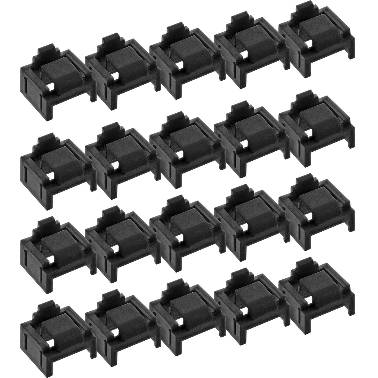 Bloqueador De Puertos Rj45, Paquete De 20 Bloqueadores, Negro