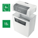Trituradora Leitz Iq Home, P4, 6 Hojas, Cesta 15 L