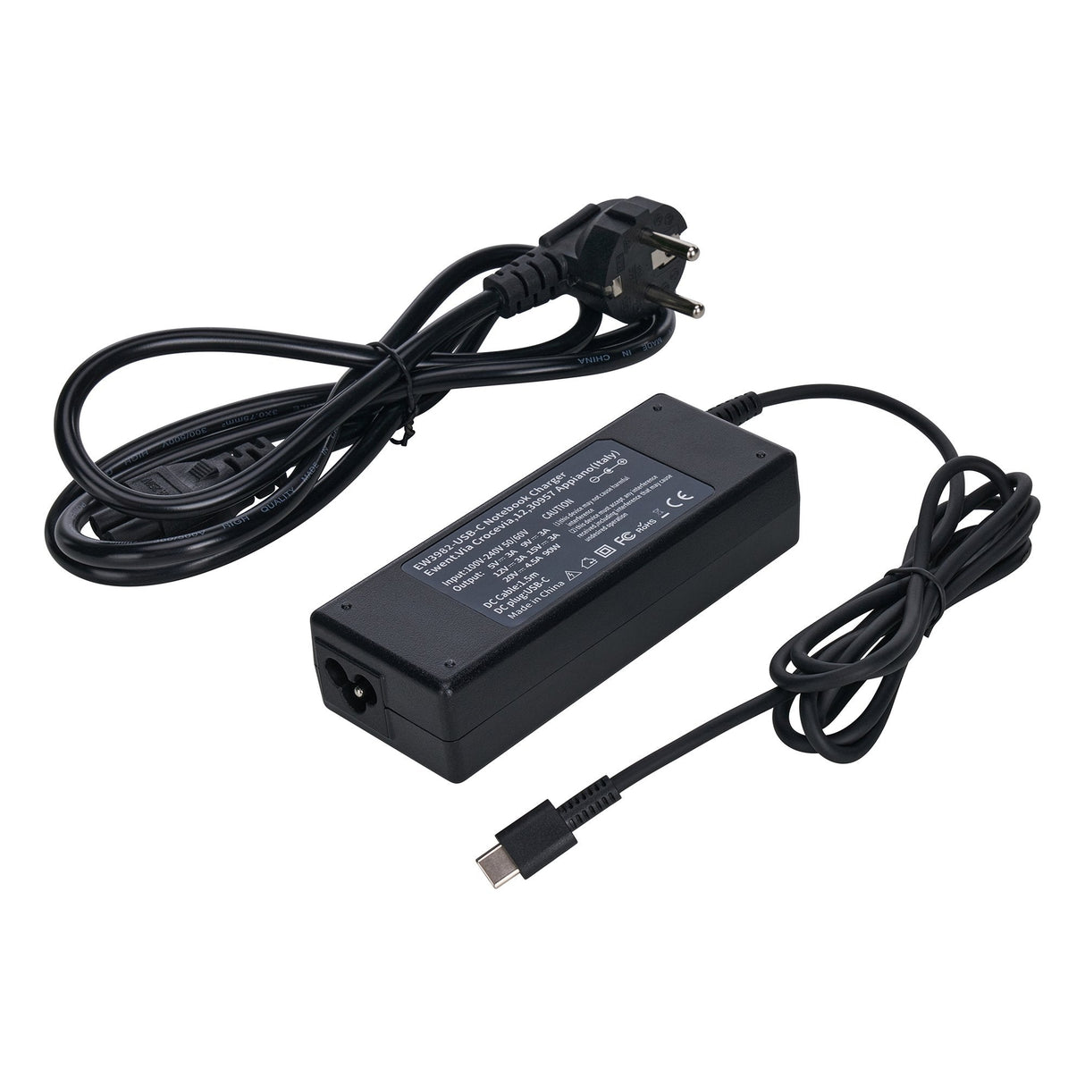 EAN 8052101434668 - Ewent EW3982 adaptador e inversor de corriente Interior 90 W Negro imagen 1