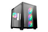 Abysm Danube Sava 285 Bx203 Black Argb Caja Torre Atx, Itx, Micro Atx - Lateral Y Frontal Cristal Templado - 3.5" Y
