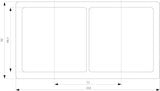 Siemens 5tg1322 Delta Style Rahmen 2fach ** Titanwei 153x82mm