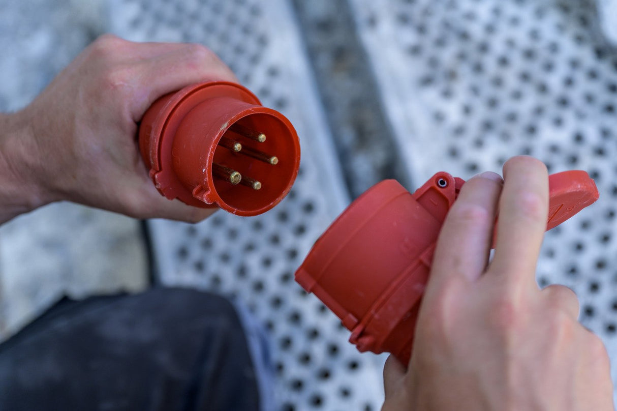 Brennenstuhl Cee Cable Alargador Eléctrico (Cable De 25 M, Clavija Y Conector Cee 400v/32a, 5-Polos