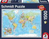 Puzzle Schmidt Spiele 58289  Mapas 1500 Pieza(S), Mapas