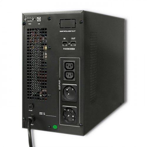 Qoltec 53043 Uninterruptible Power Supply On-Line 3kva 2.4kw Lcd Usb