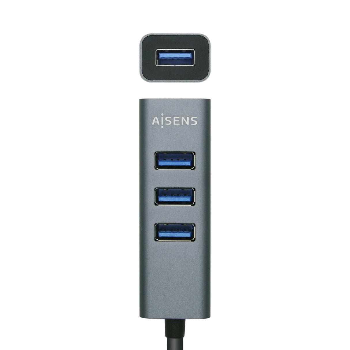 EAN 8436574705546 - AISENS A106-0507 hub de interfaz USB 3.2 Gen 1 (3.1 Gen 1) Type-A 5000 Mbit/s Gris imagen 2