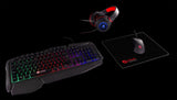 Talius Gaming Kit V.2(Teclado + Raton + Auriculares + Alfombrilla) Black