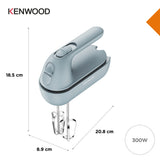 Kenwood Handmixer Quickmix Go Storm Blue (Gris, 350 Watt) 0w22210034