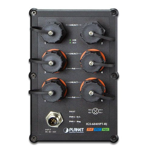 Ip67-Rated Indumrial L2+ 4-Port 10 100 1000t, Ieee 802.3at