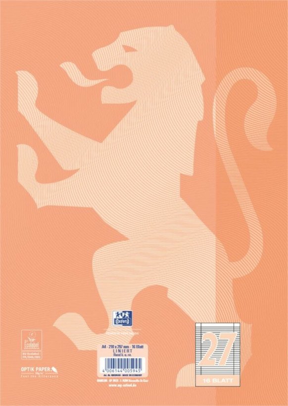 Oxford Touch Cuaderno Escolar A4 L. 27 Koralle 15 Ud. - Material De Oficina - A4