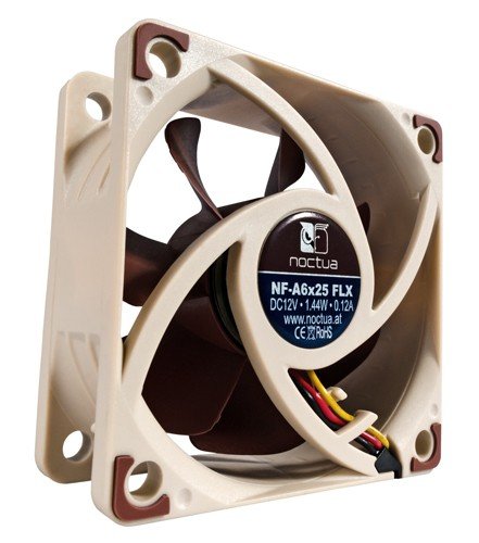 EAN 4716123314707 - Noctua NF-A6X25 FLX sistema de refrigeración para ordenador Carcasa del ordenador Ventilador 6 cm Marrón imagen 2