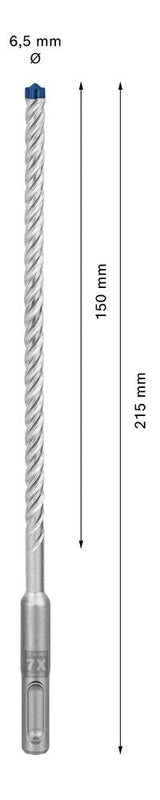 Bosch Powertools Expert Broca Sds-Plus-7x, Ø 6,5mm (Arbeitslänge 150mm) 2608900079